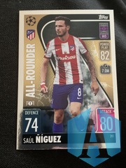 2021-22 Topps Match Attax UCL Europa All-Rounder #201 Saul Niguez Atletico